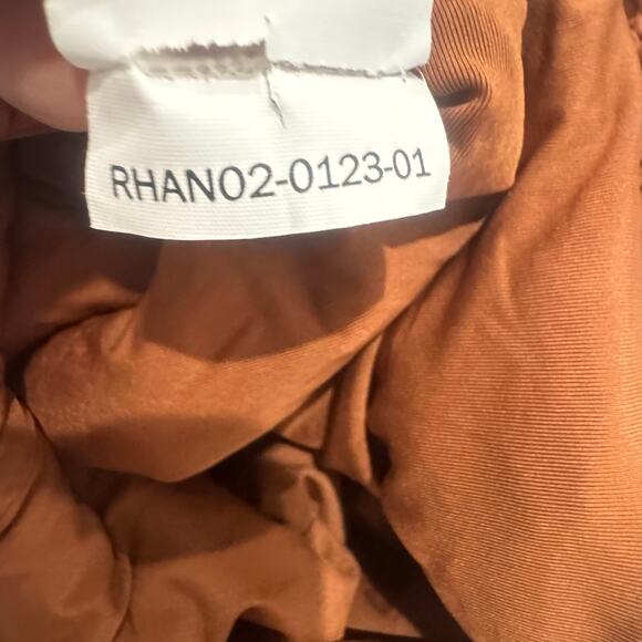 Volcom Women's Simply Scrunch Backless One-Piece Swimsuit Rust Size Large NWOT - Picture 9 of 13